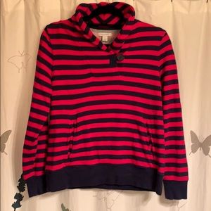 Nautica red/navy striped sweatshirt size medium